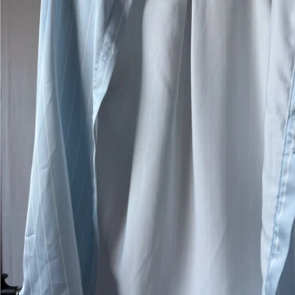 Women’s Light Blue Stripe Button-Up Shirt - Picture 6 of 8